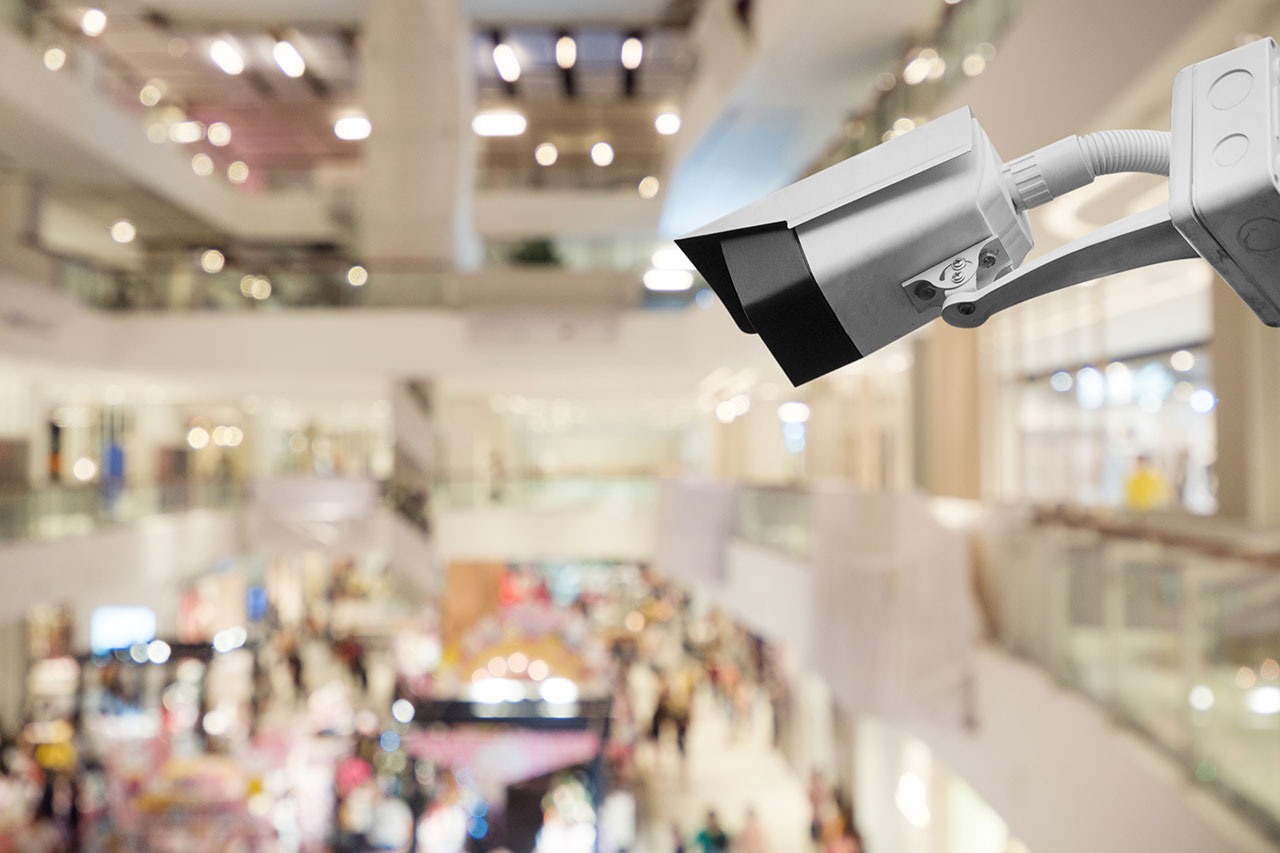 Security Camera on Retail Space